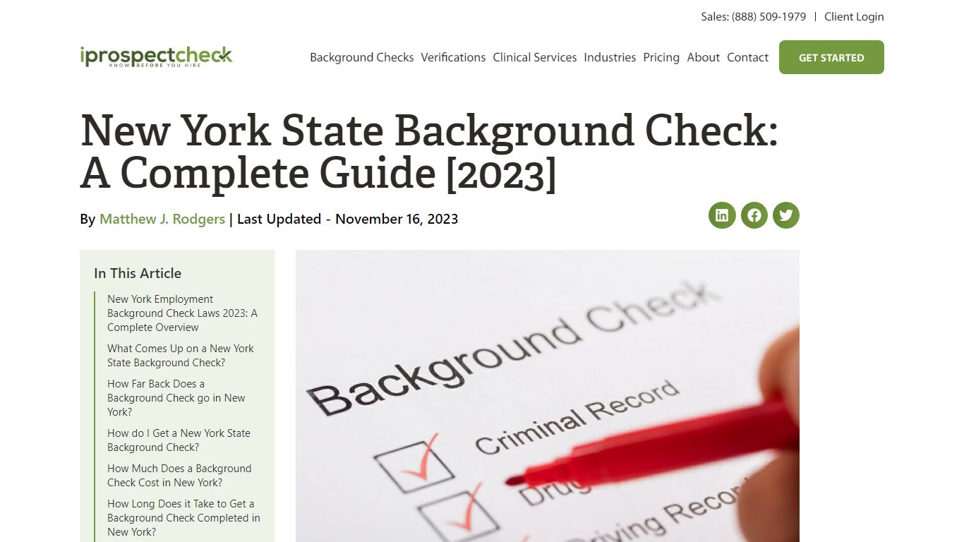 New York State Background Check: A Complete Guide [2023] - iprospectcheck