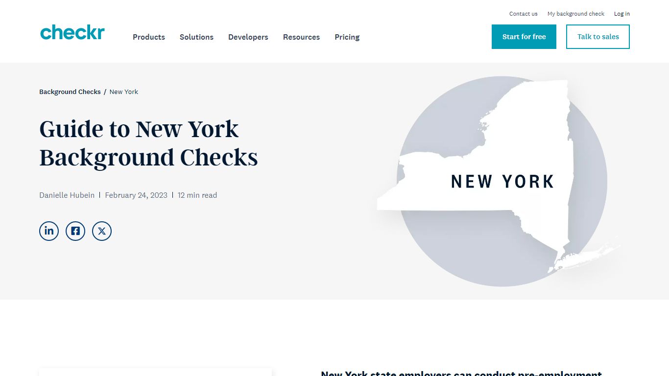Guide to New York Background Checks | Checkr
